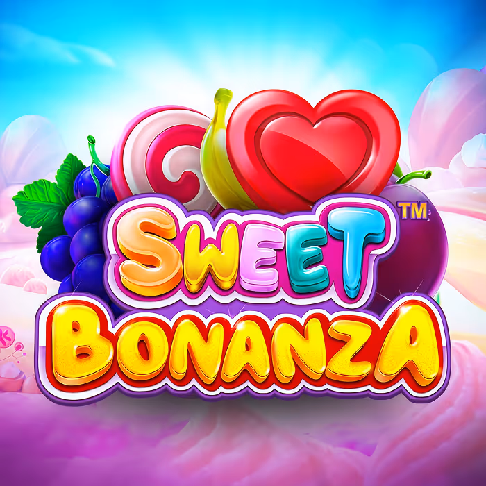 Sweet Bonanza candy-themed slot with tumbling reels and free spins bonus rounds